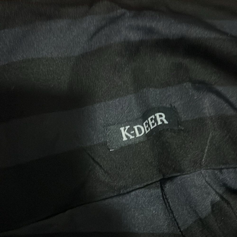 K-Deer Leggings - Black Red & Gray Striped - Size Small - Like New - Worn Once - Picture 4 of 4